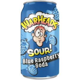 Warheads Sour! Blue Raspberry Soda 355ml Dose USA